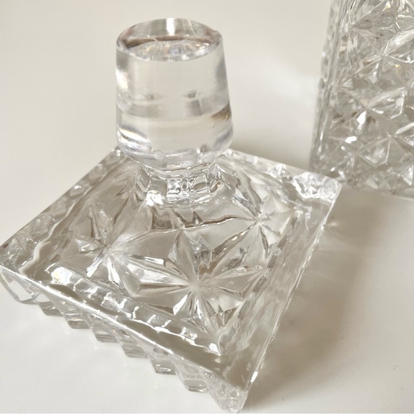 Vintage GDR Heavy Crystal Whisky Decanter Lausitzer Glas Karaffe, 9” - Picture 6 of 7